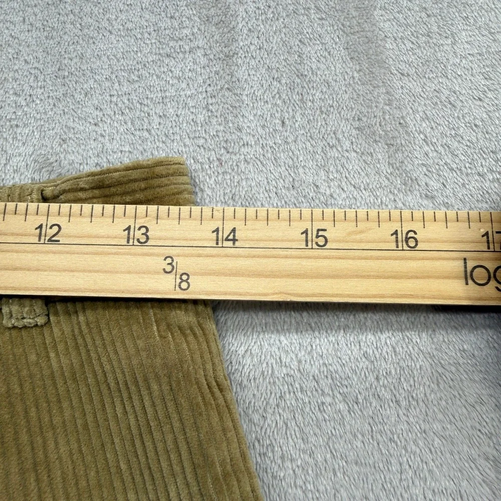 Vintage American Eagle Cordoroy Pants 9/10 Tan Brown High Rise Straight USA Made - Picture 8 of 9